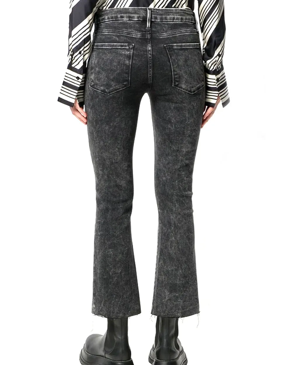 Le Crop Mini Boot Cut Jean in Rockstar