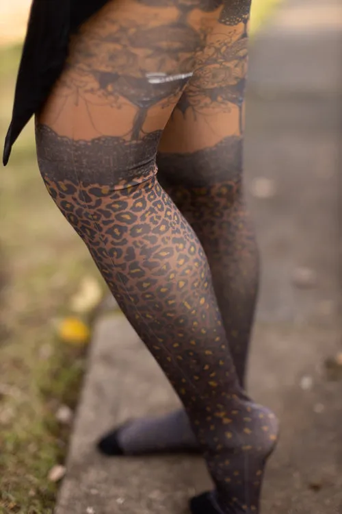 Leopardo Printed Tights