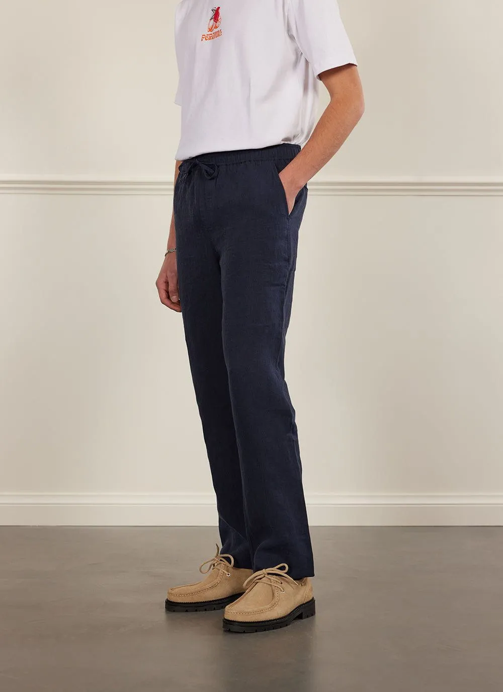 Linen Everyday Trousers | Royal Blue