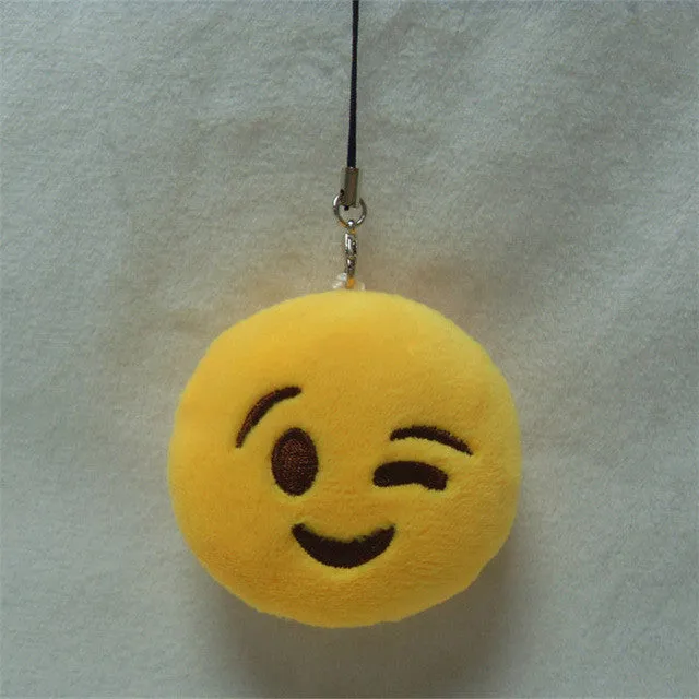 LNRRABC Fashion Cute Emoji Emoticon Smiley Face Keychain Pendant Key Chain Holder Keyring Soft Toy for Women Men