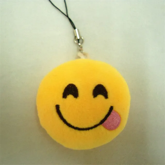 LNRRABC Fashion Cute Emoji Emoticon Smiley Face Keychain Pendant Key Chain Holder Keyring Soft Toy for Women Men