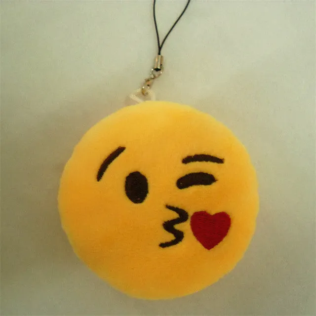 LNRRABC Fashion Cute Emoji Emoticon Smiley Face Keychain Pendant Key Chain Holder Keyring Soft Toy for Women Men