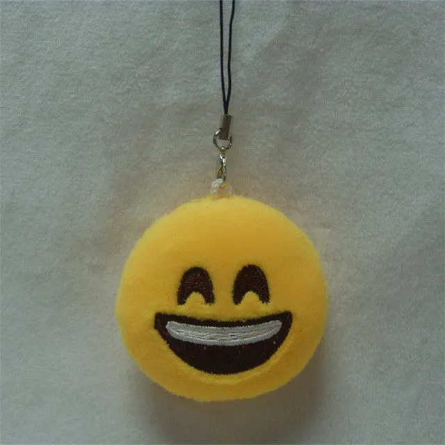 LNRRABC Fashion Cute Emoji Emoticon Smiley Face Keychain Pendant Key Chain Holder Keyring Soft Toy for Women Men