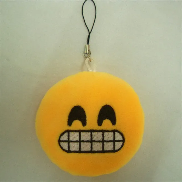 LNRRABC Fashion Cute Emoji Emoticon Smiley Face Keychain Pendant Key Chain Holder Keyring Soft Toy for Women Men