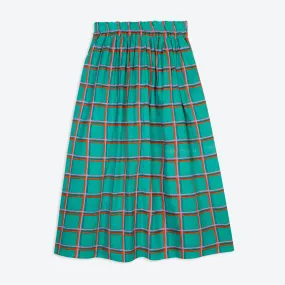 Lowie Aqua Check Skirt