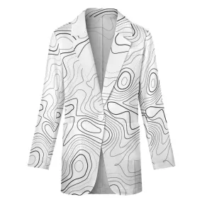 Luxury line Women's Stylish White Blazer