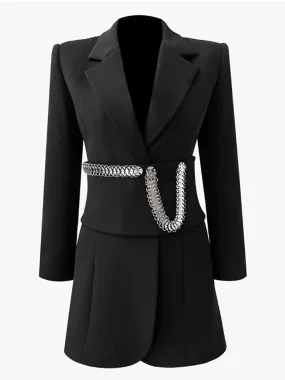 MAIKANE Blazer Dress w Chain