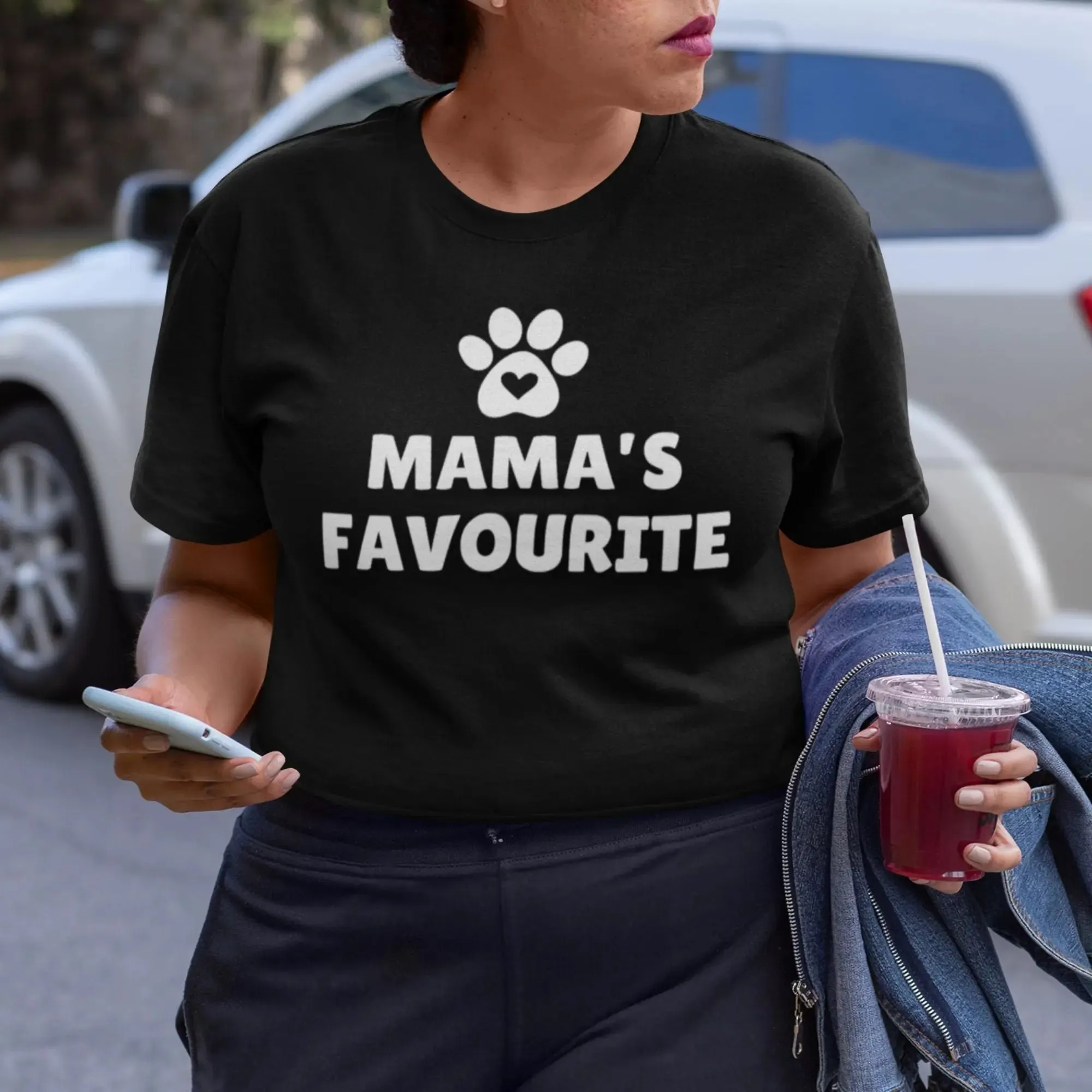 Mama's favourite Round Neck Half Sleeve Classic T-Shirt