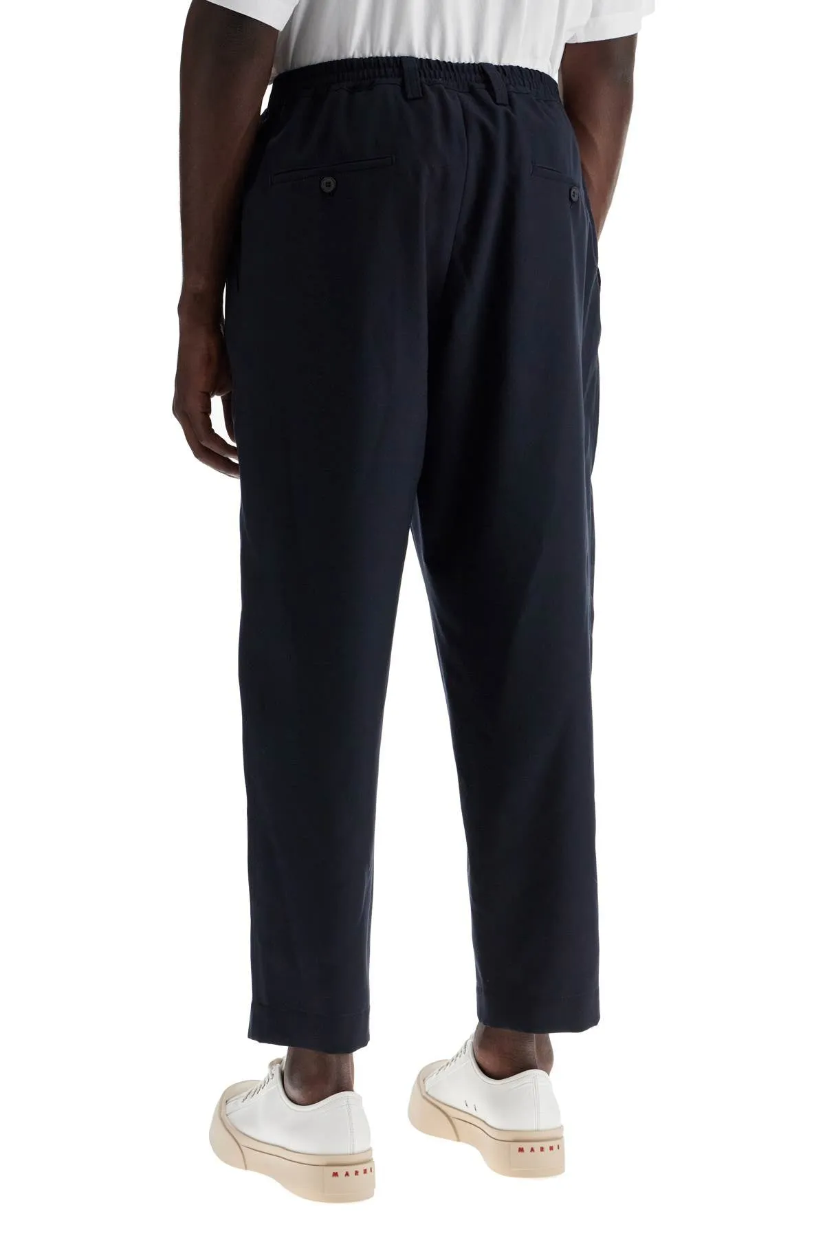 MARNI tropical wool cropped pants in