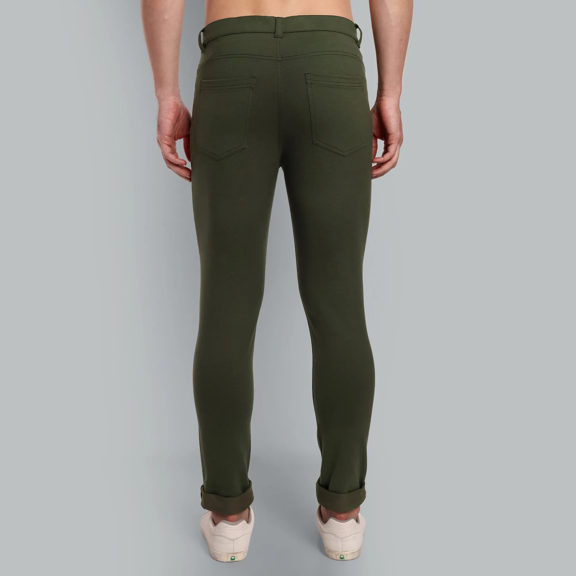 Men Military Olive Casual Pant