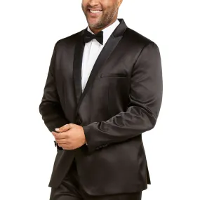 Men's Big & Tall Tuxedo Blazer,Black