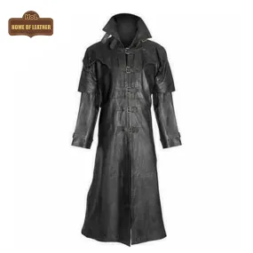 Men’s Captain Steampunk Van Helsing Real Leather Jacket Coat | Sale