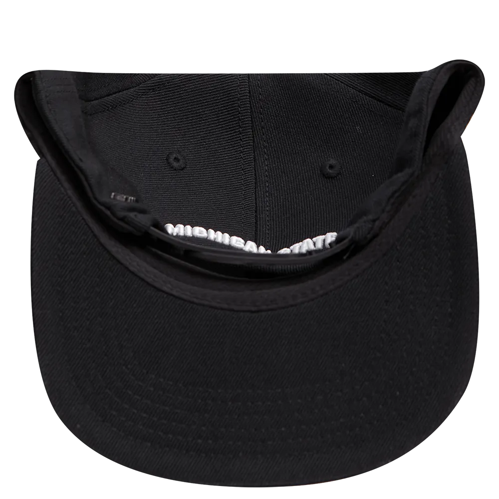 MICHIGAN STATE UNIVERSITY CLASSIC UNISEX PRIMARY LOGO WOOL SNAPBACK (BLACK)