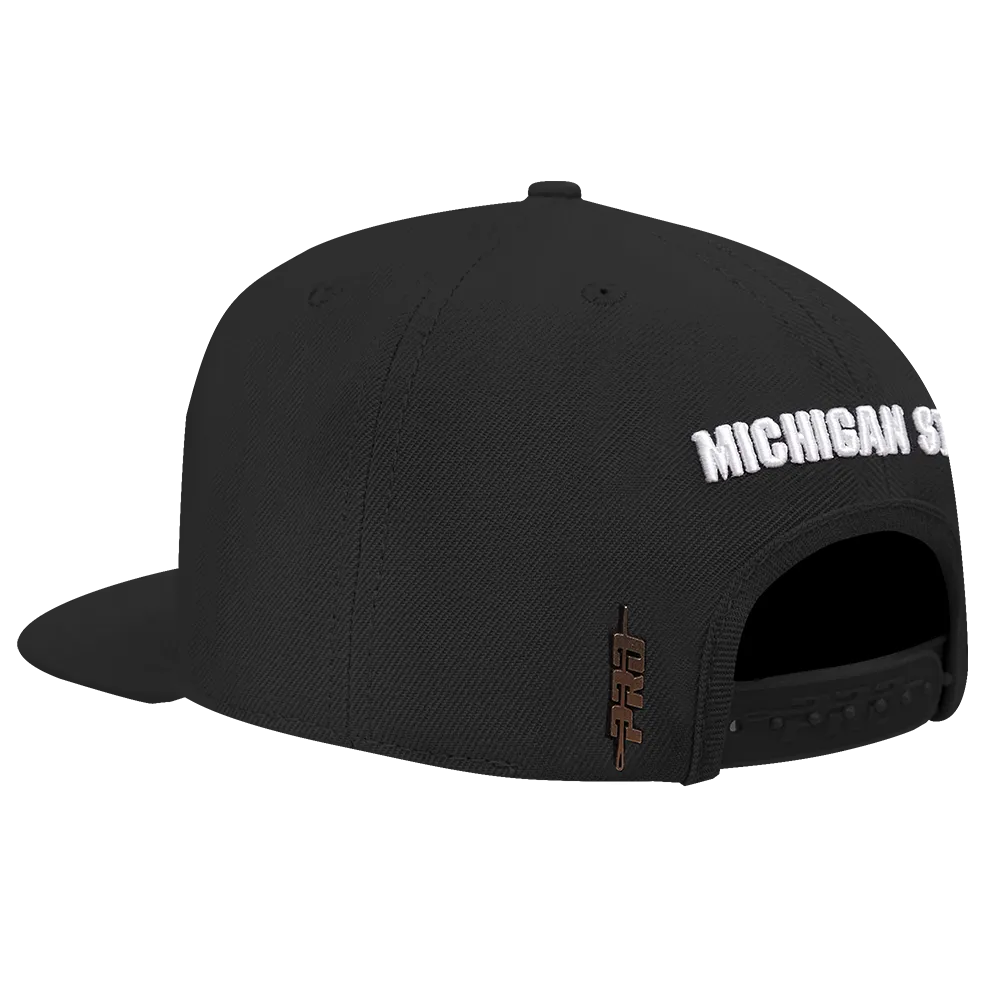 MICHIGAN STATE UNIVERSITY CLASSIC UNISEX PRIMARY LOGO WOOL SNAPBACK (BLACK)