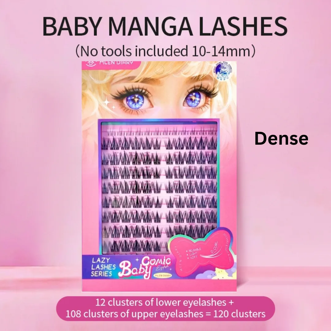 MLEN DIARY Baby Comic False Eyelashes 懒人芭比漫画假睫毛