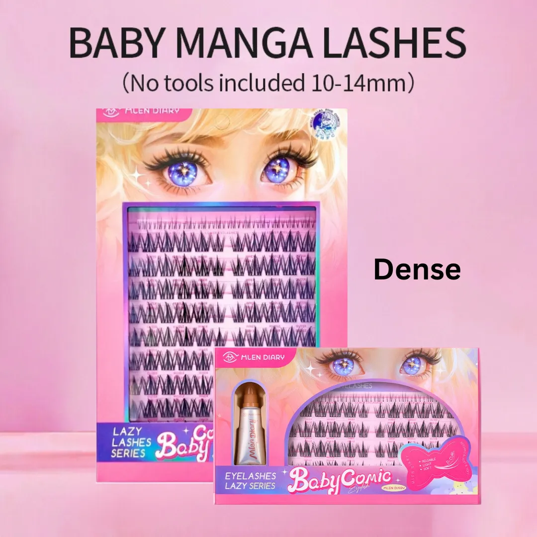 MLEN DIARY Baby Comic False Eyelashes 懒人芭比漫画假睫毛