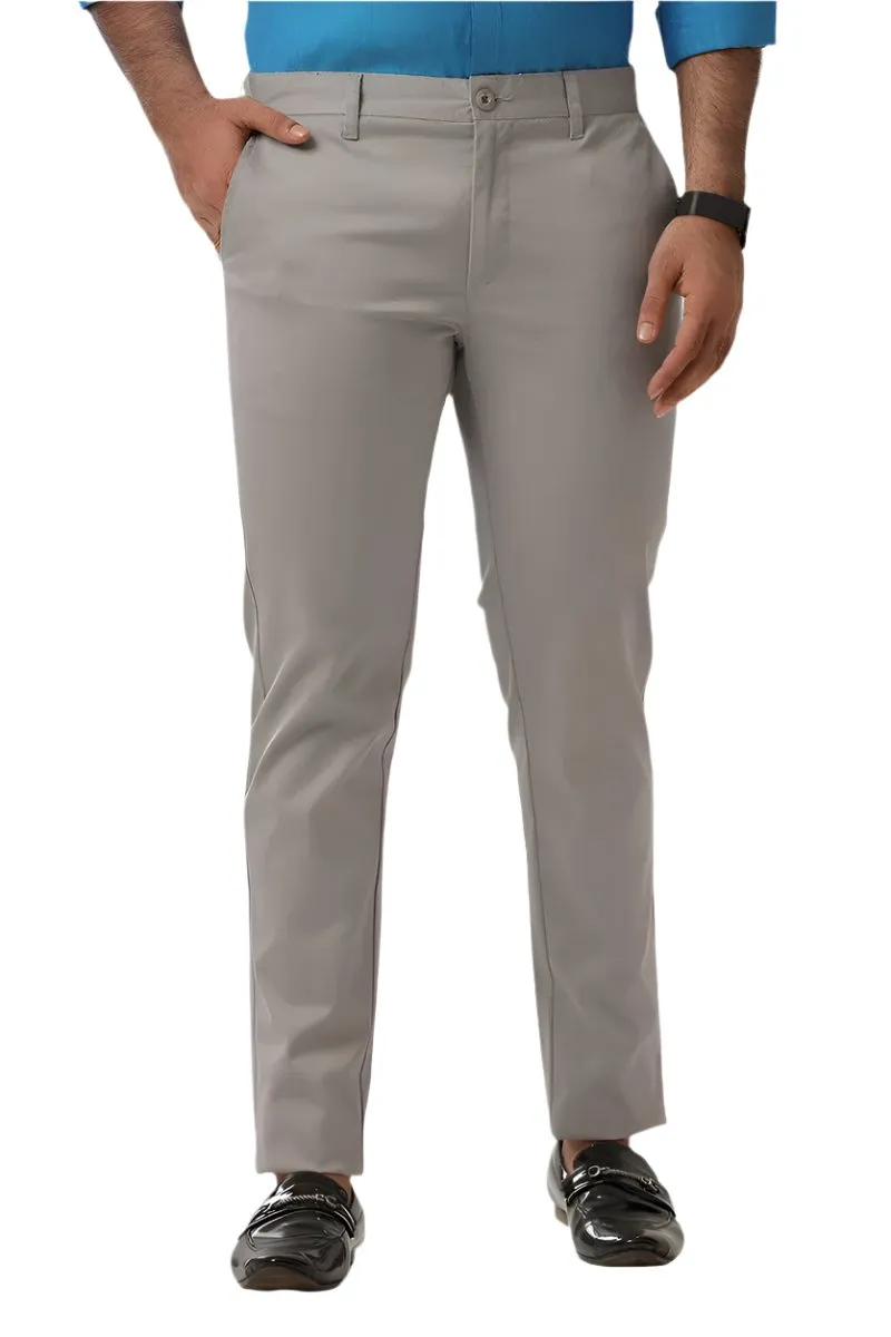 Monaco - Pale Olive Green and Steel Gray Pack of 2 Trousers For Men | Ariser