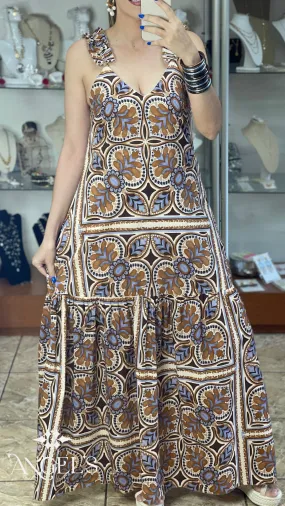 Moroccan OS Maxi Dress