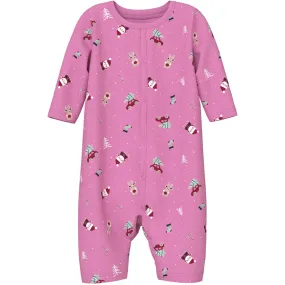 Name It Fuchsia Pink Christmas Elements Vismas Nightsuit