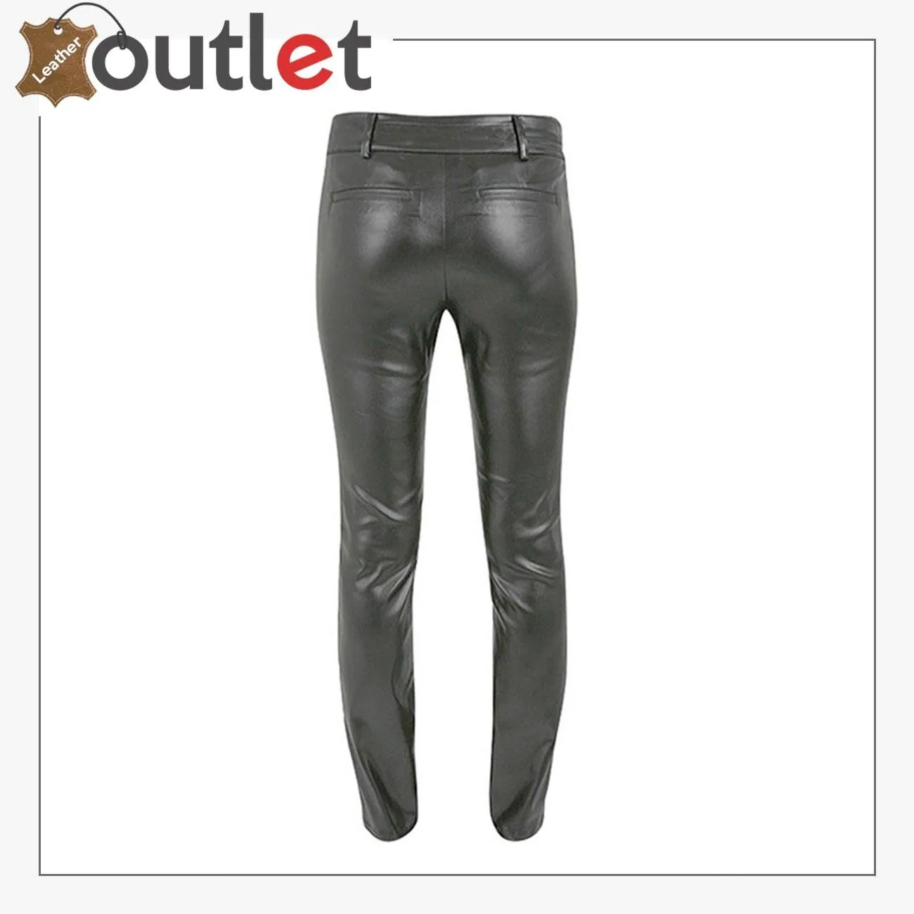 New Style Leather Biker Jeans Pants