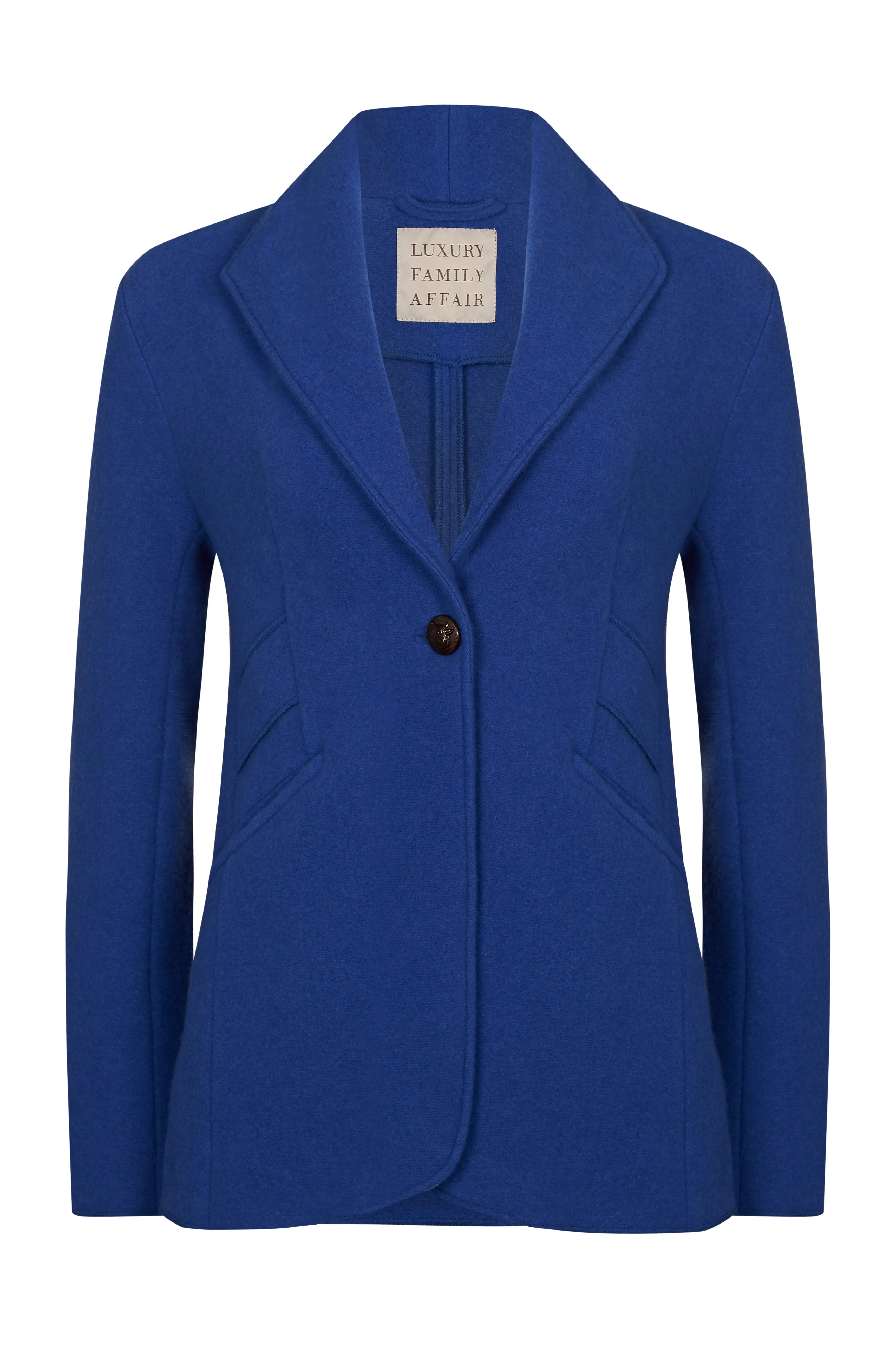 NEW YORK Royal Blue Wool Cashmere Travel Blazer