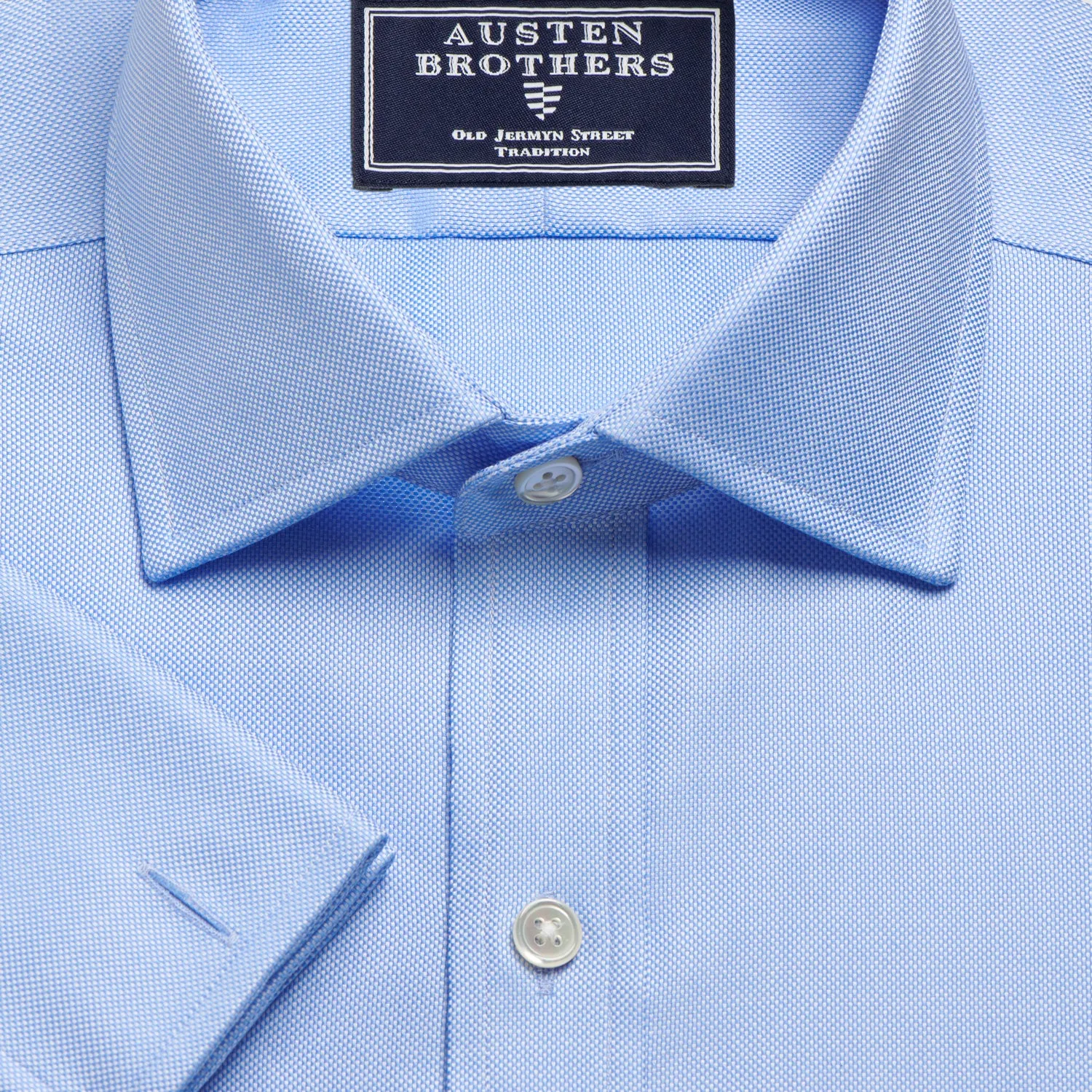 NON IRON Made 2 Order - Oxford Sky Blue