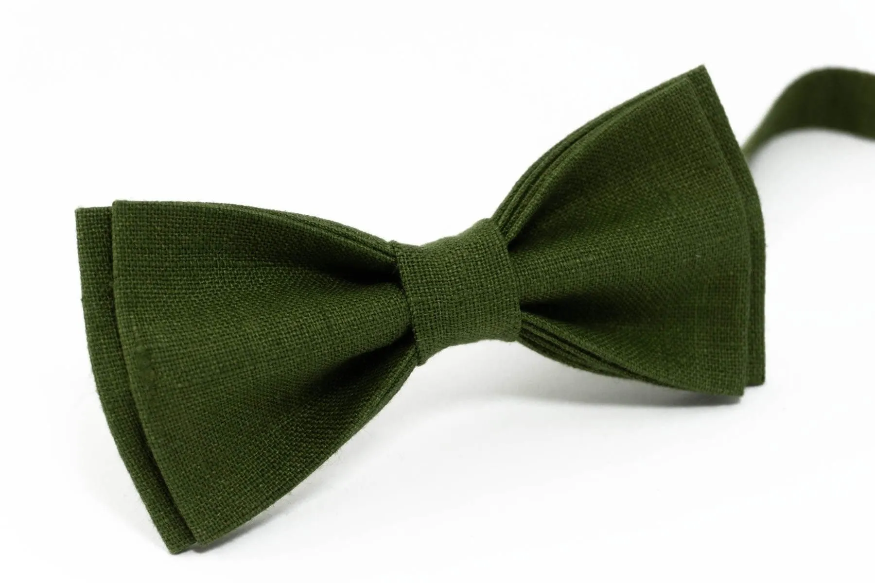 Olive Green groomsmen bow tie - | MenLau