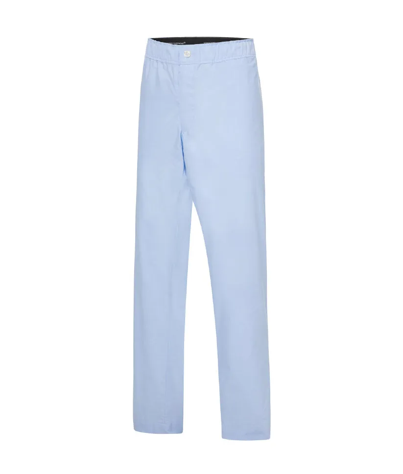 Oxford Light Blue Pajama Pant with Magnetic Closures