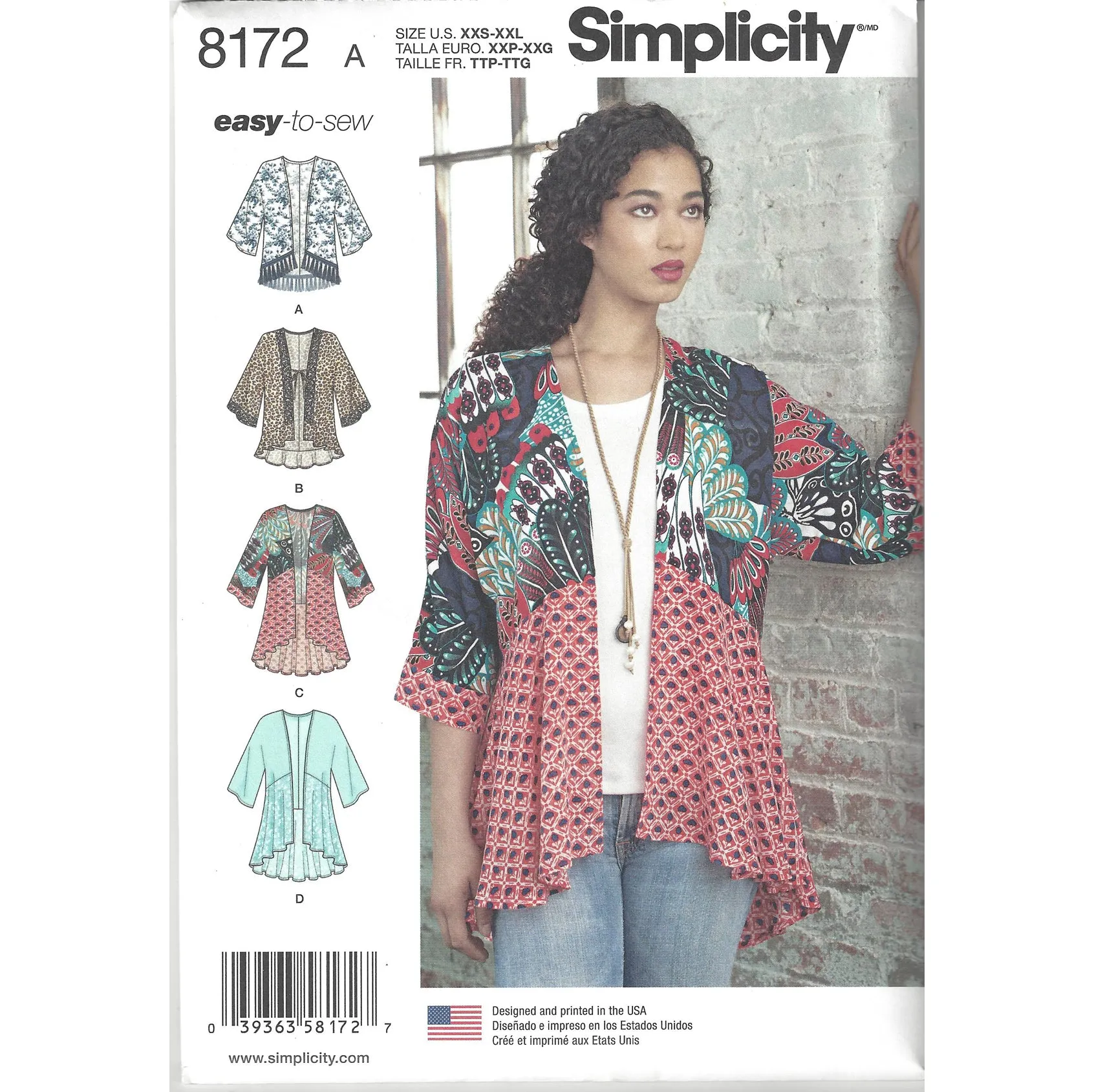 Pattern: Simplicity 8172 Kimono