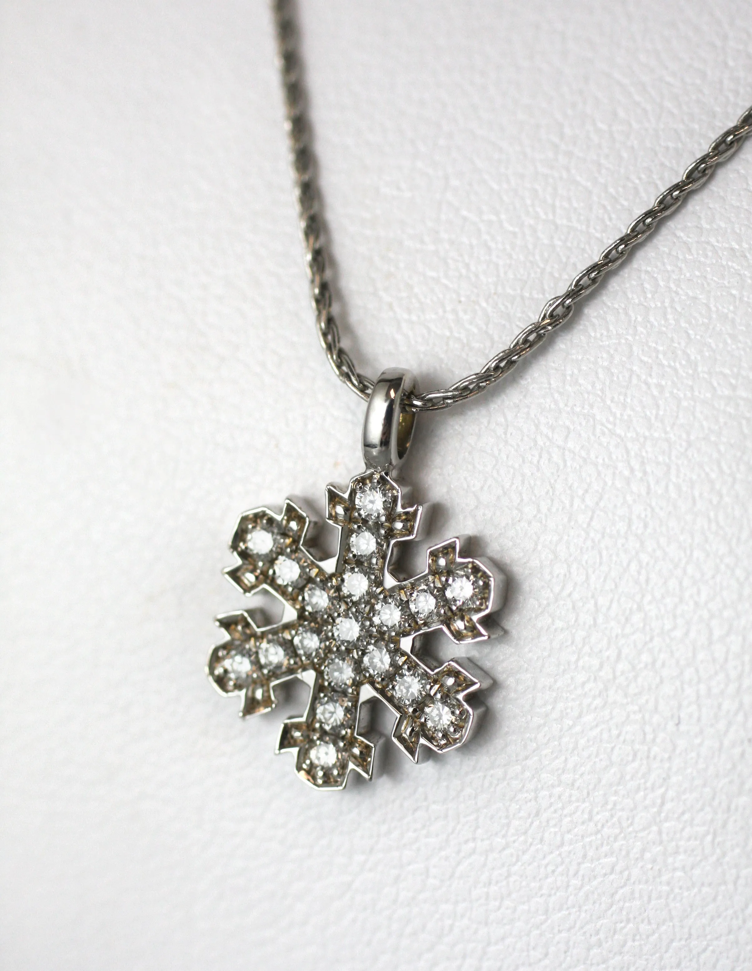 Pave Snowflake Pendant