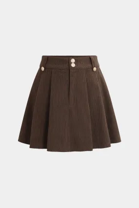 Pleated Mini Skirt