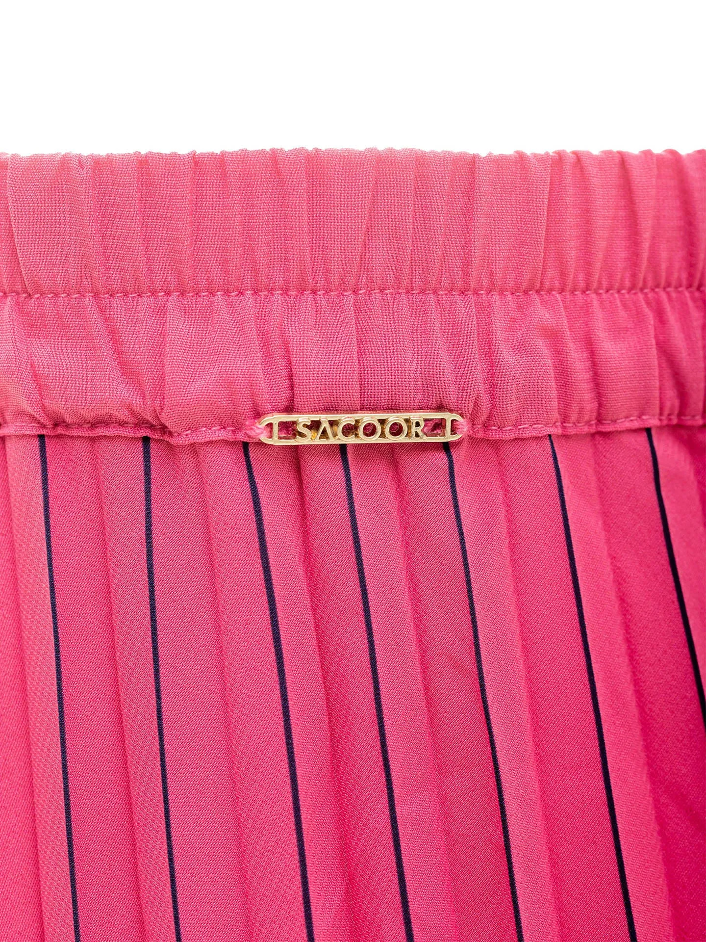 Pleated Skirt With Stripes