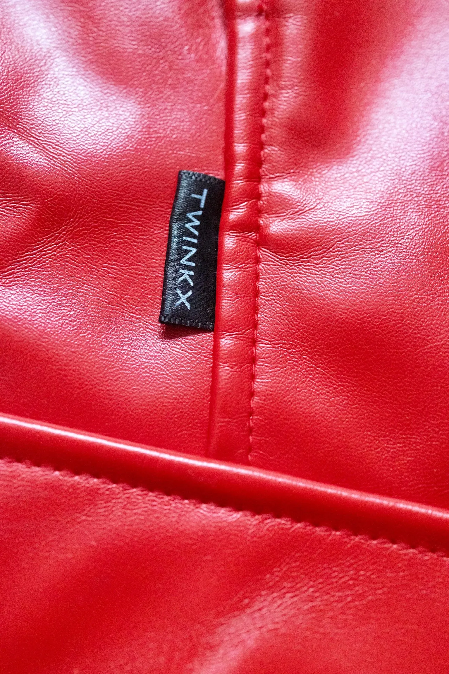 pullover "adonis x fire red vegan leather"