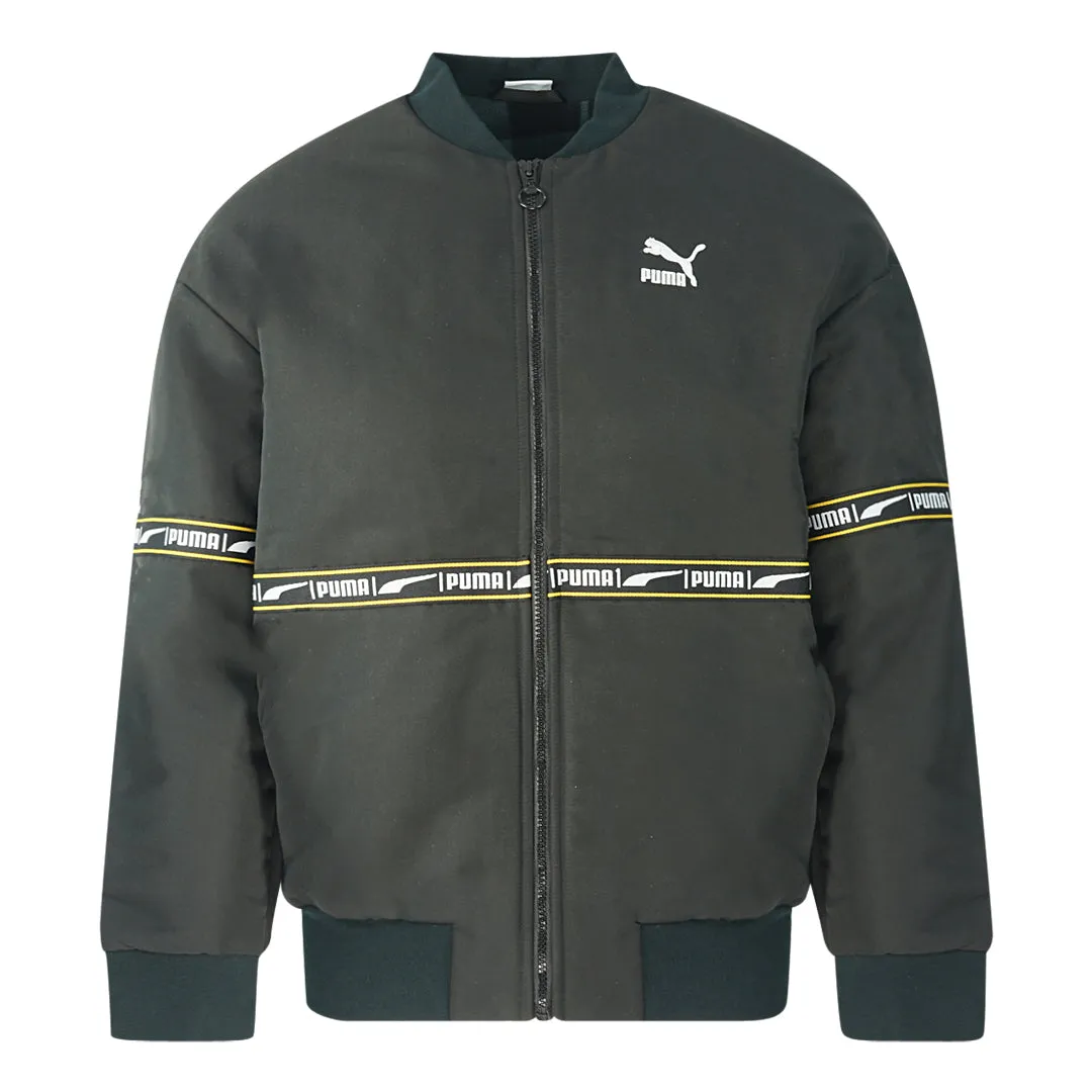 Puma Check Heavy Bomber Black Jacket