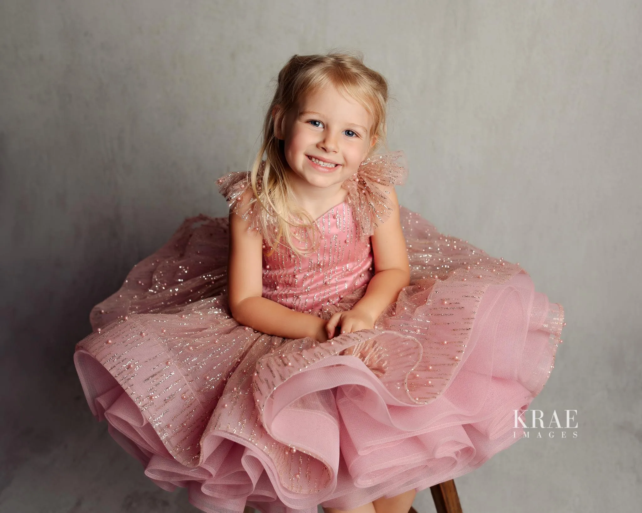 "Stassi" Petal Short Length Dress ( 4 Year - Petite 5 Year)