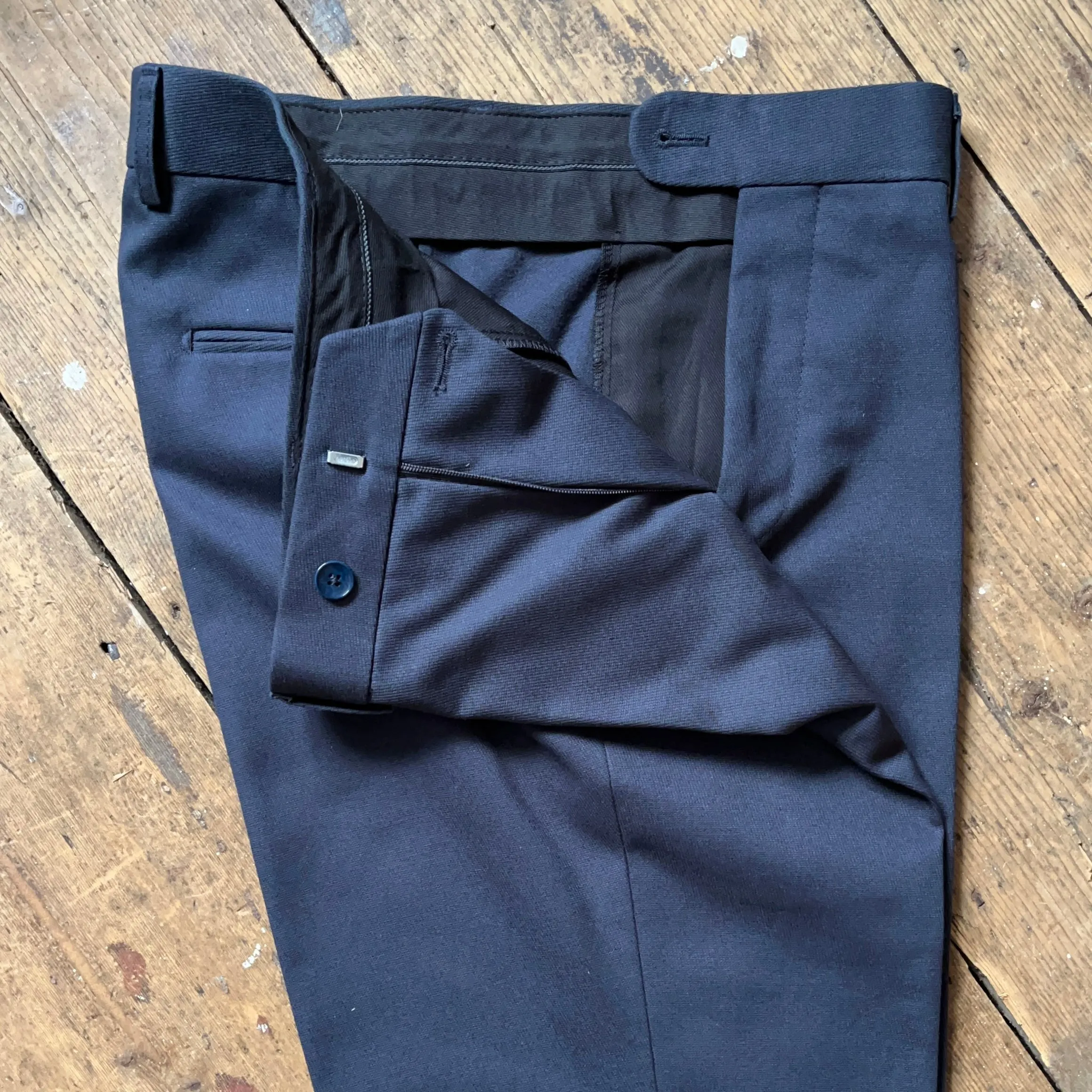 Regent - 'Williams' Trouser - Navy Blue Cavalry Twill