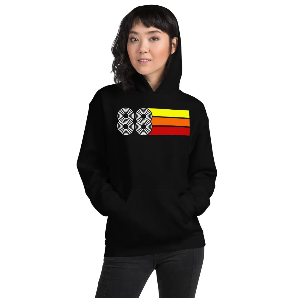 Retro Expo 1988 Men's Women's Unisex Hooded Sweatshirt