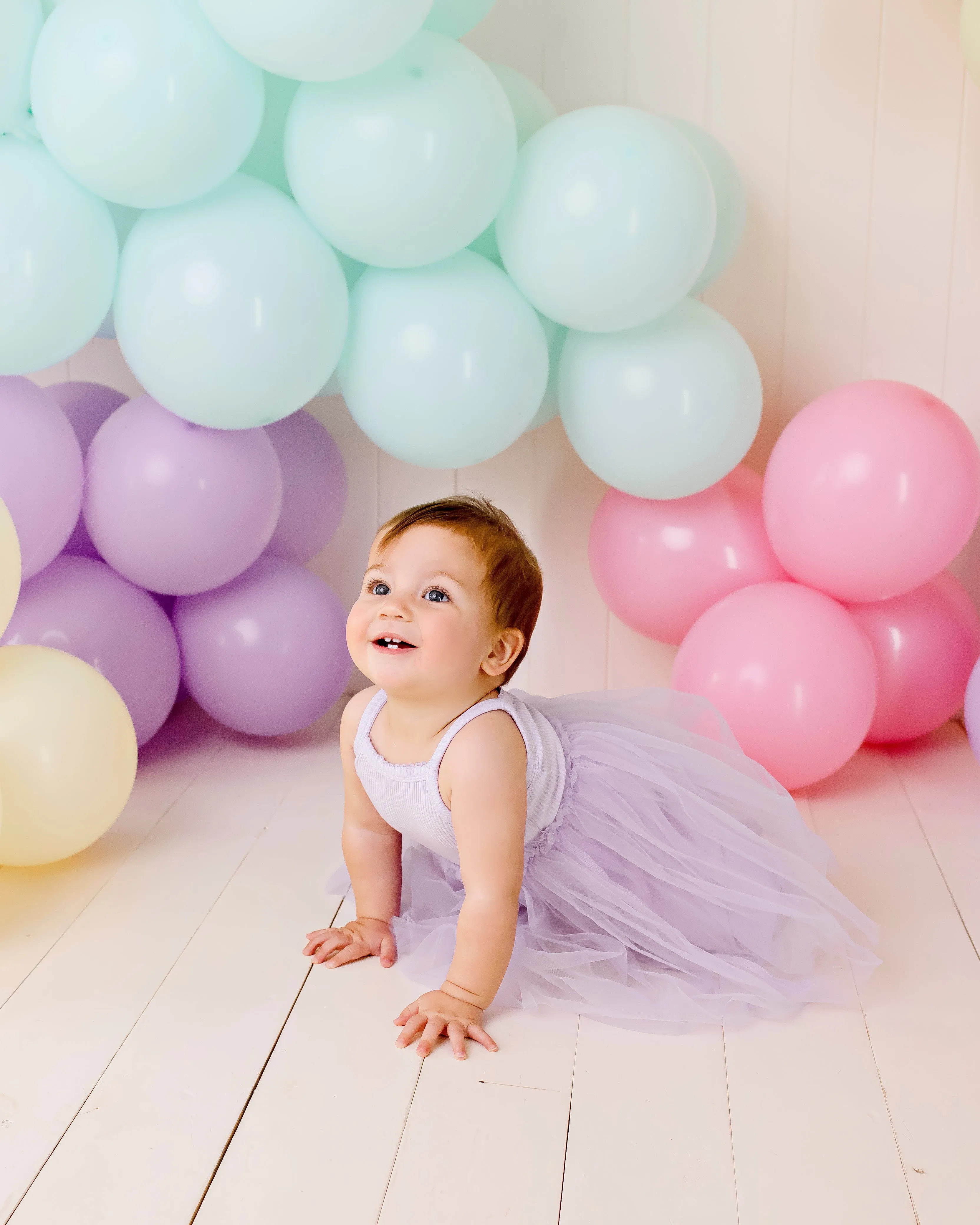 Ribbed Tulle Dress - Lilac