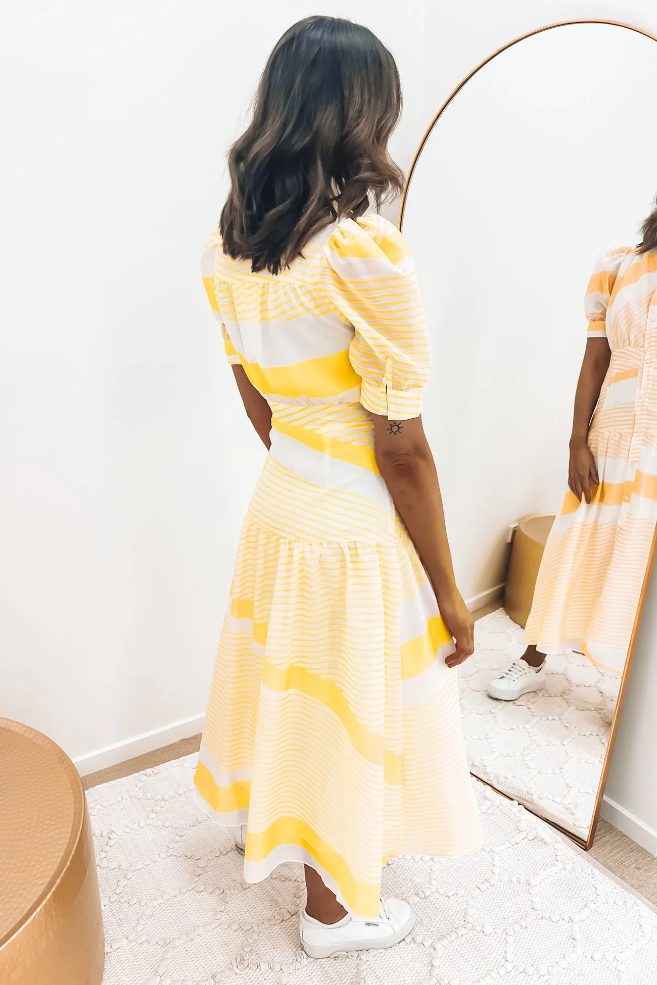 Sasha Midi Dress Yellow