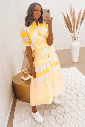 Sasha Midi Dress Yellow