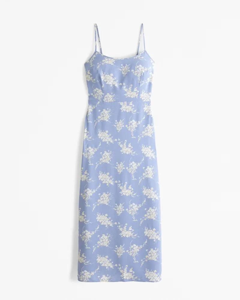 Scoopneck Slip Midi Dress