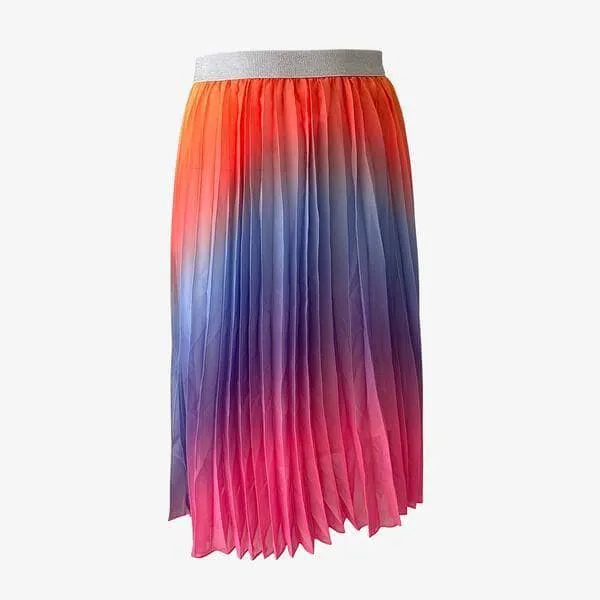 Sherbet Ombre Pleated Skirt