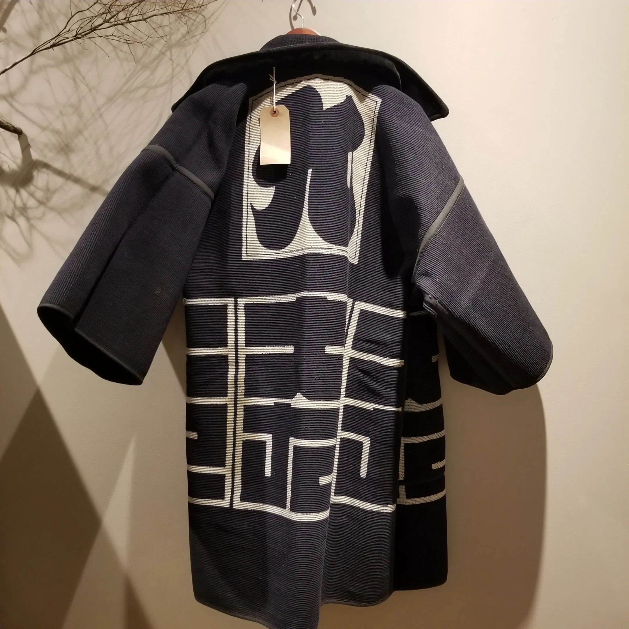 Showa Era Reversible Antique Indigo Japanese Fireman's Capital Jacket