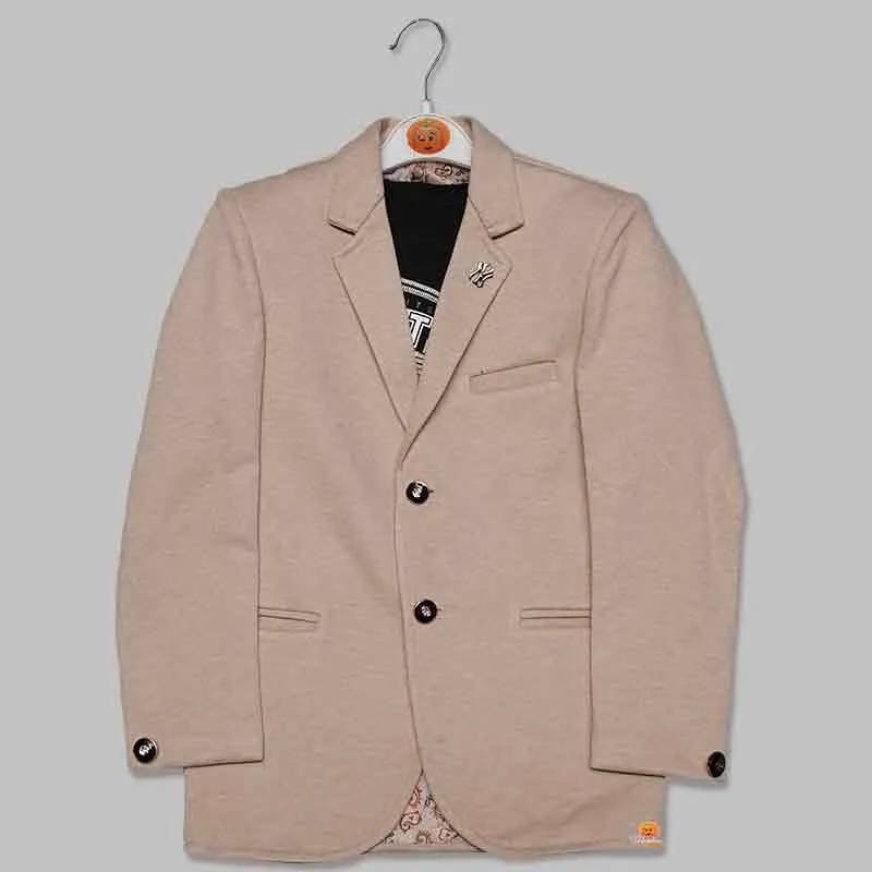 Solid Party Wear Blazer For Boys