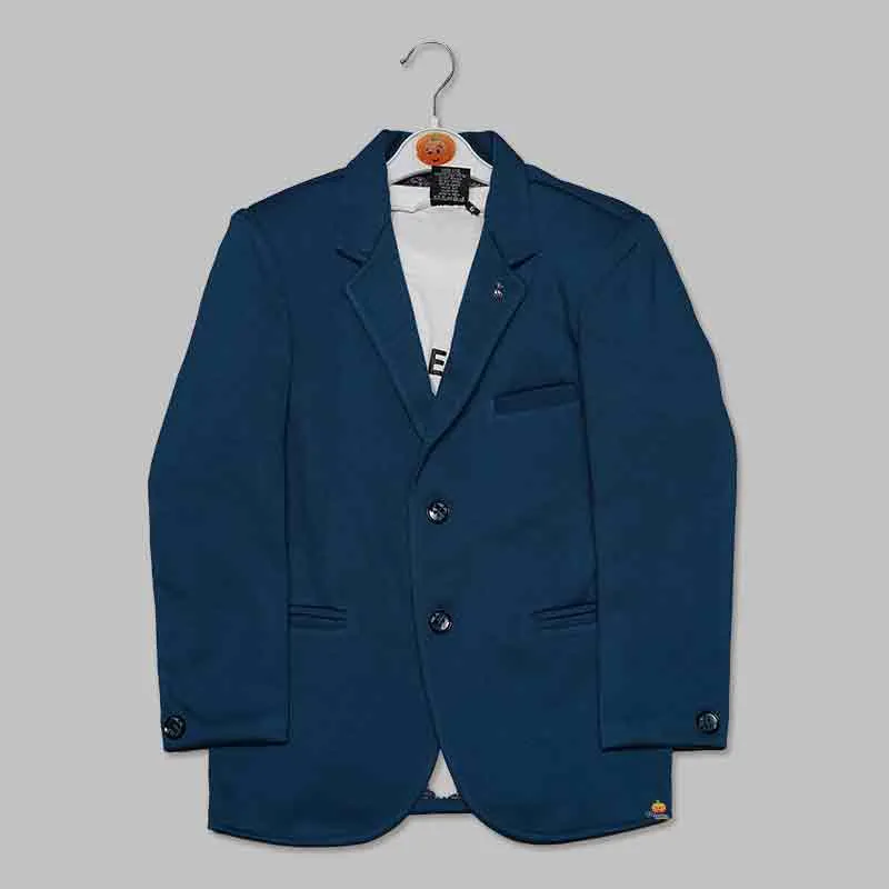 Solid Party Wear Blazer For Boys