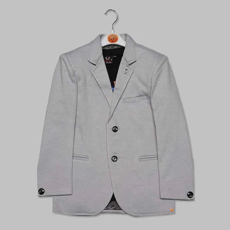 Solid Party Wear Blazer For Boys