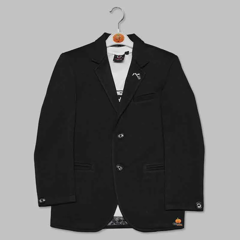 Solid Party Wear Blazer For Boys