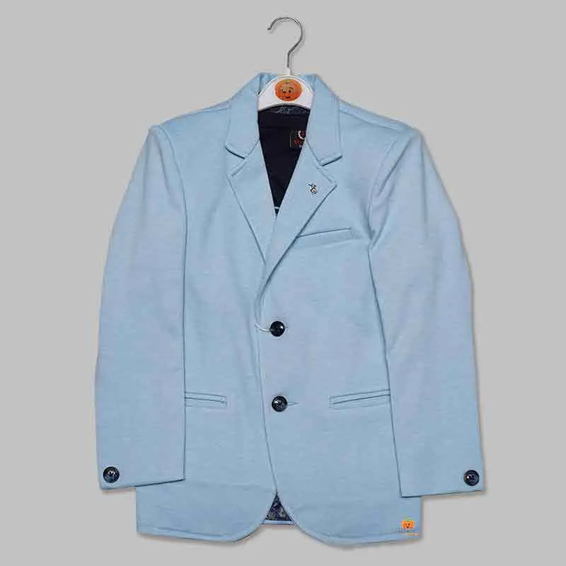 Solid Party Wear Blazer For Boys