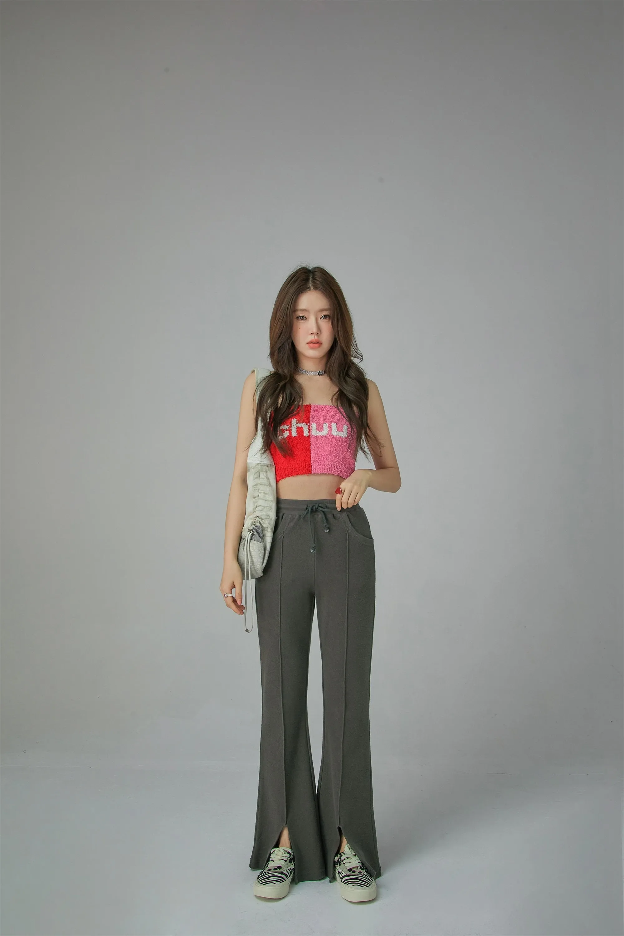 Strolling High Waist Flared Casual Pants