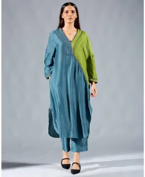 Teal Fern Tunic Set